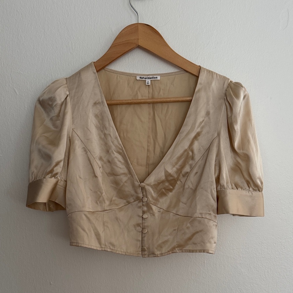 Reformation Cream Women's Top